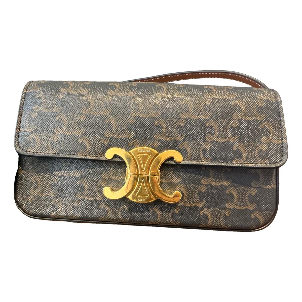 Triomphe Long leather handbag