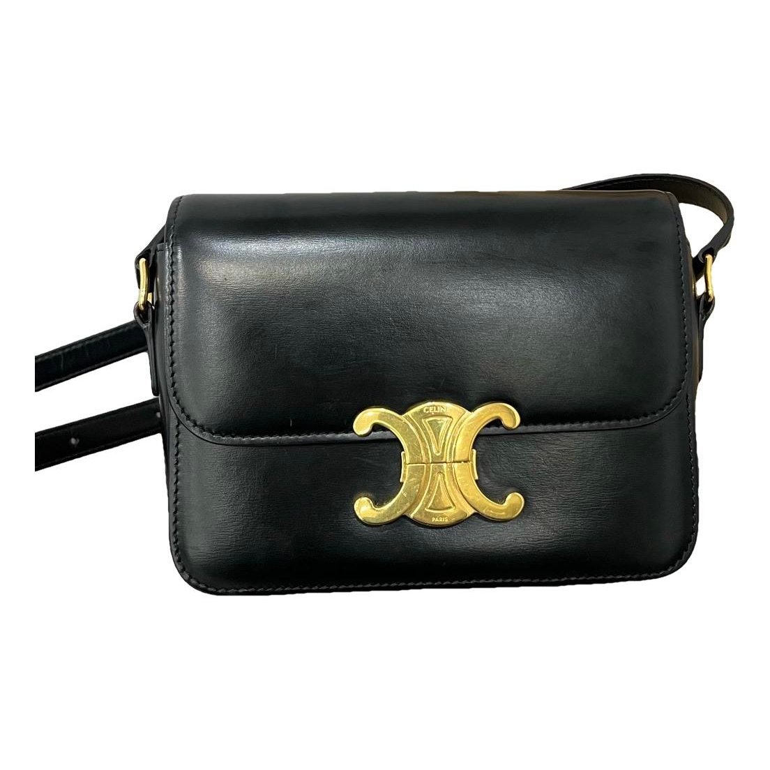 Triomphe leather handbag