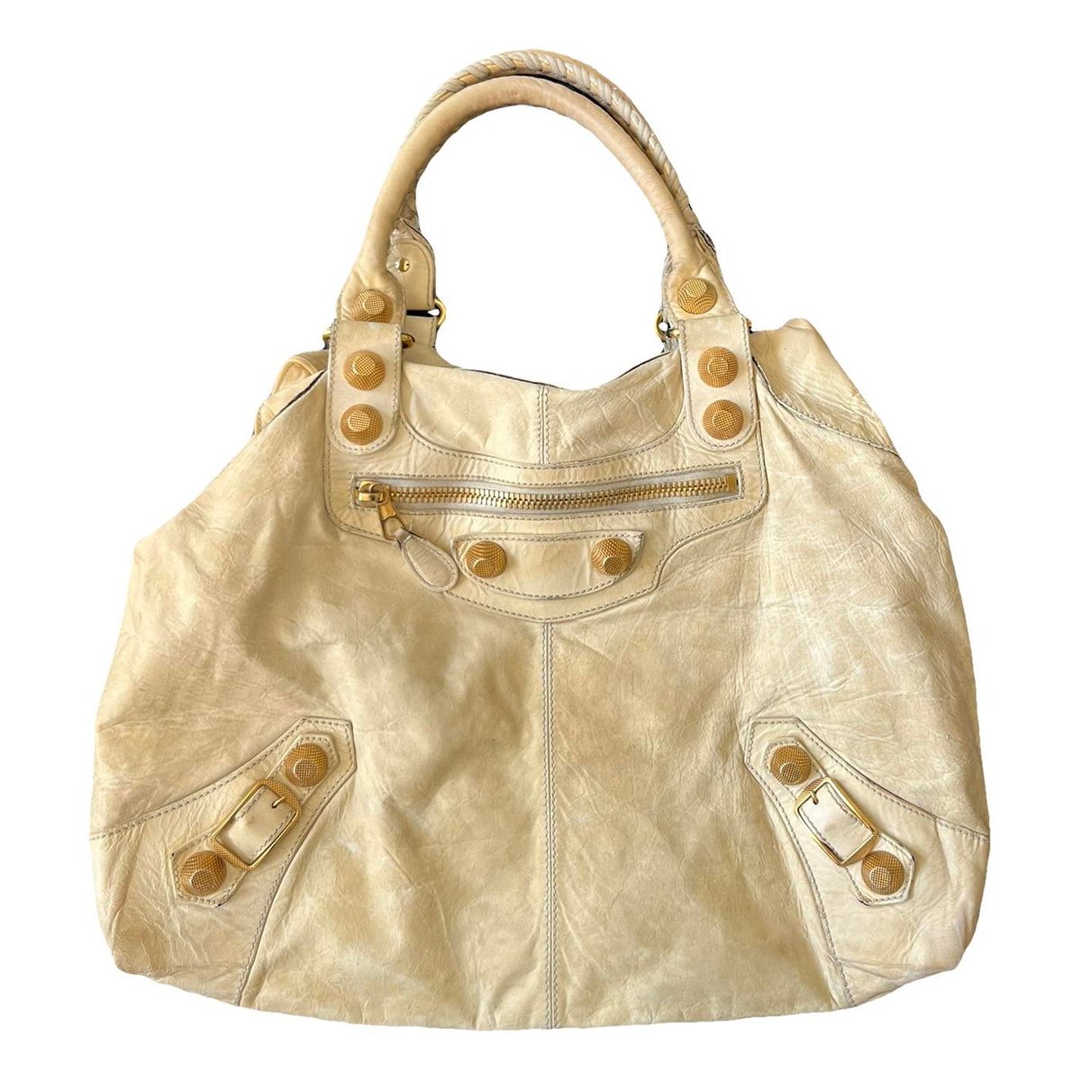 Work leather handbag
