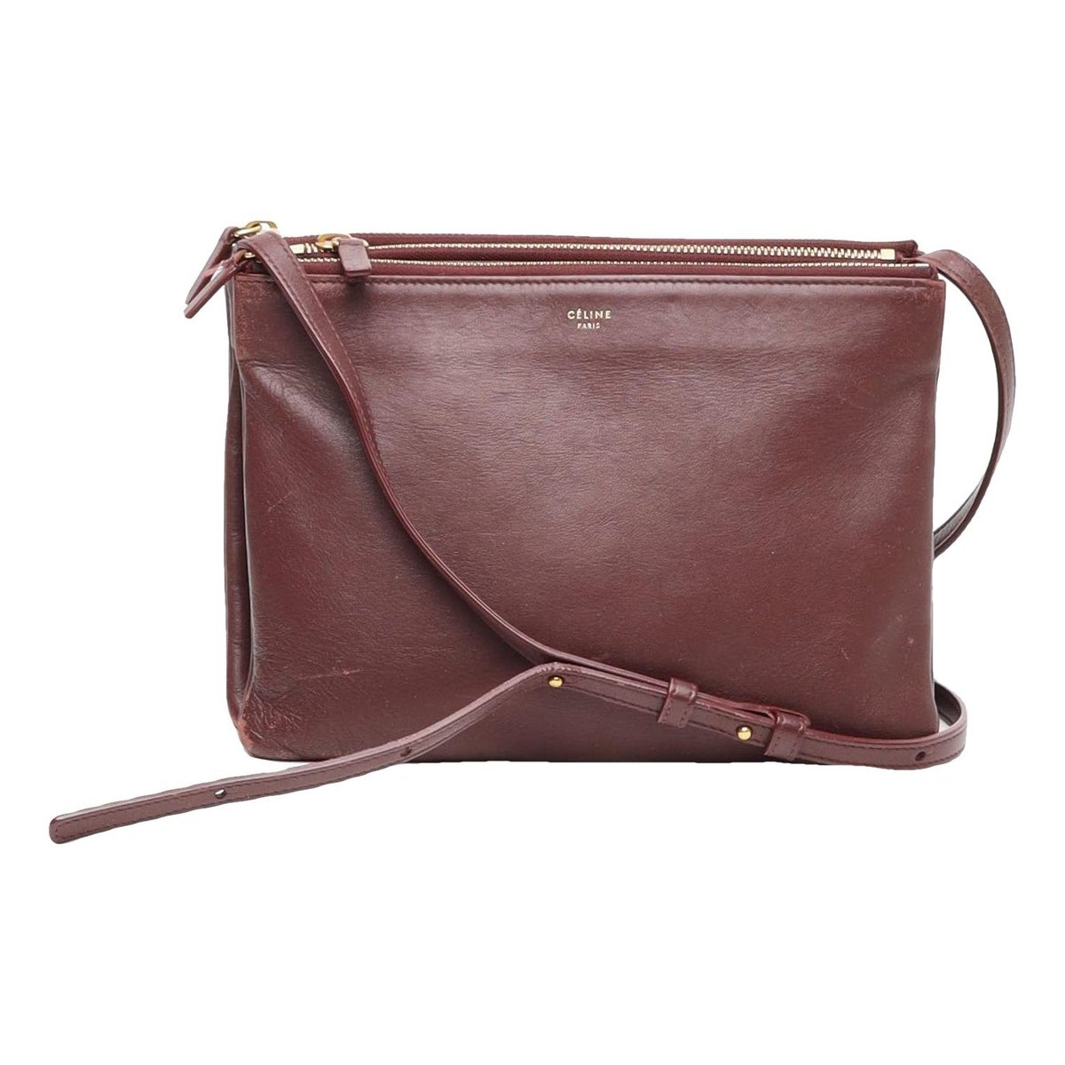 Trio leather crossbody bag