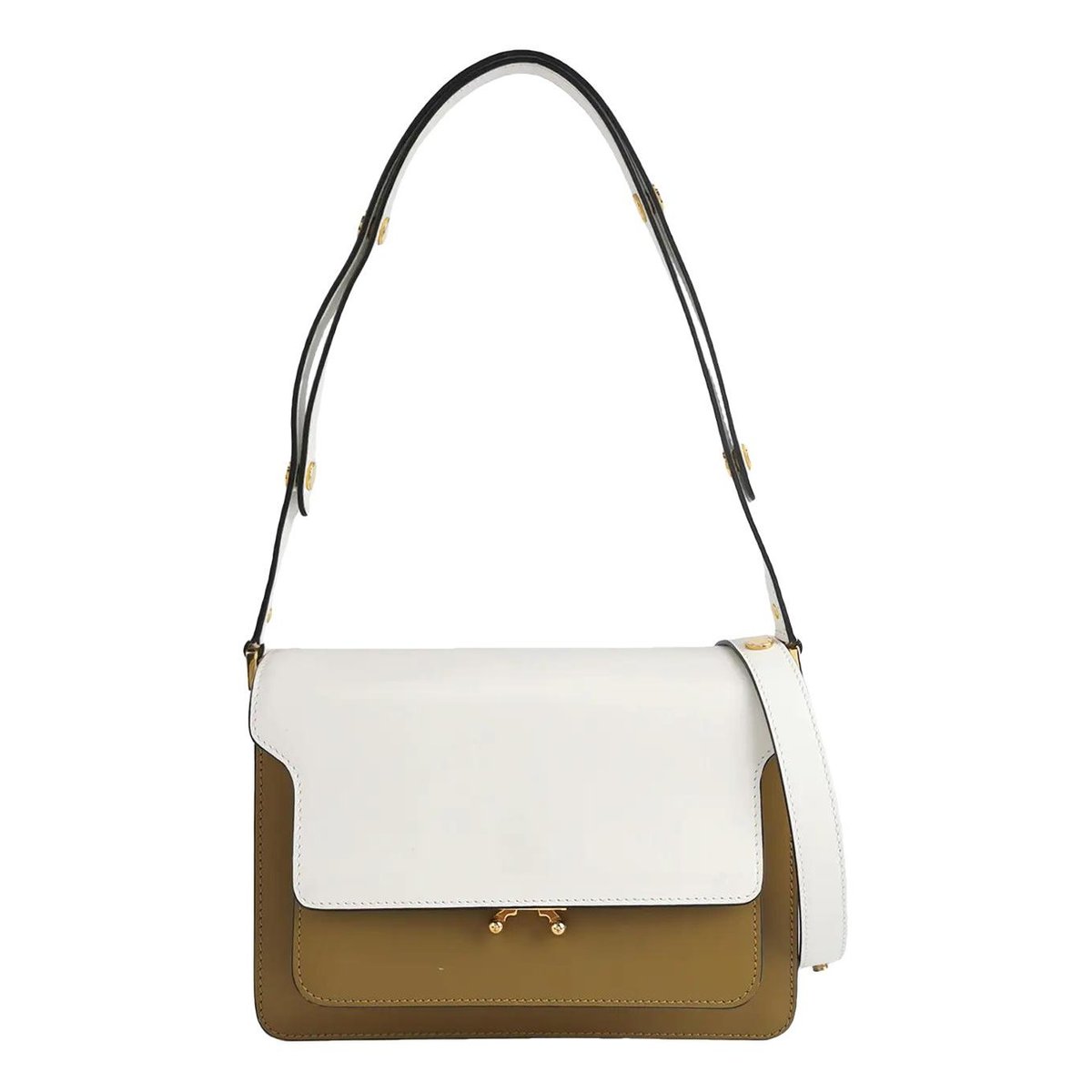 Trunk leather handbag