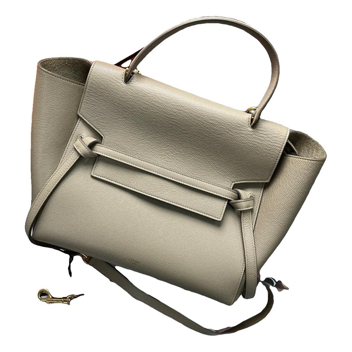 Belt leather handbag