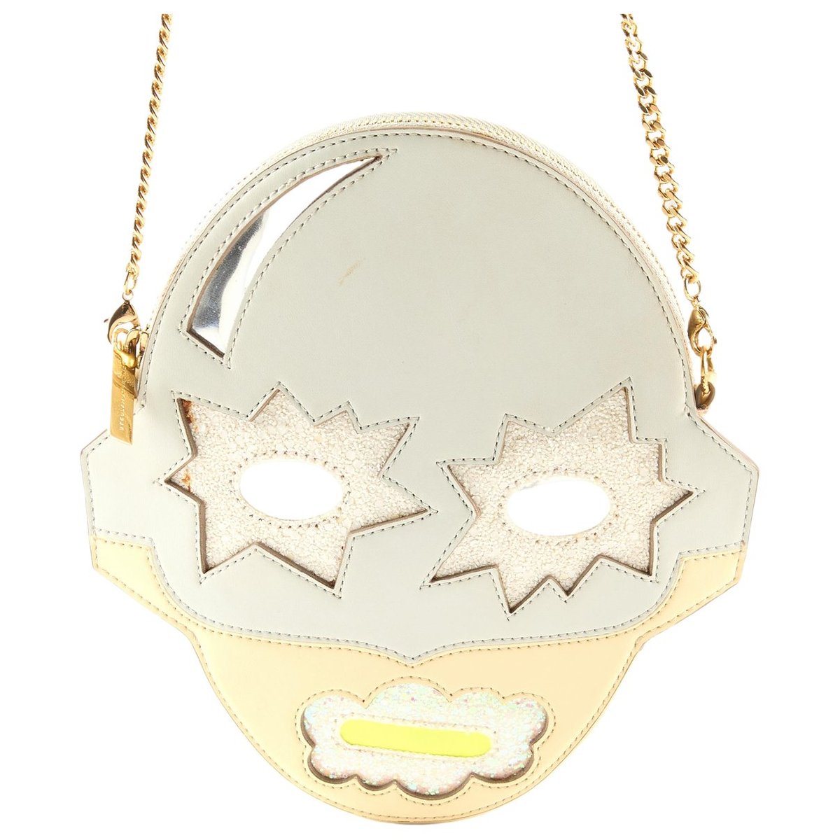Logo leather handbag