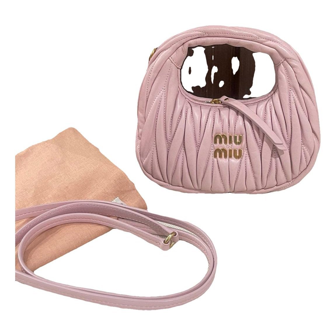 Miu Wander leather handbag