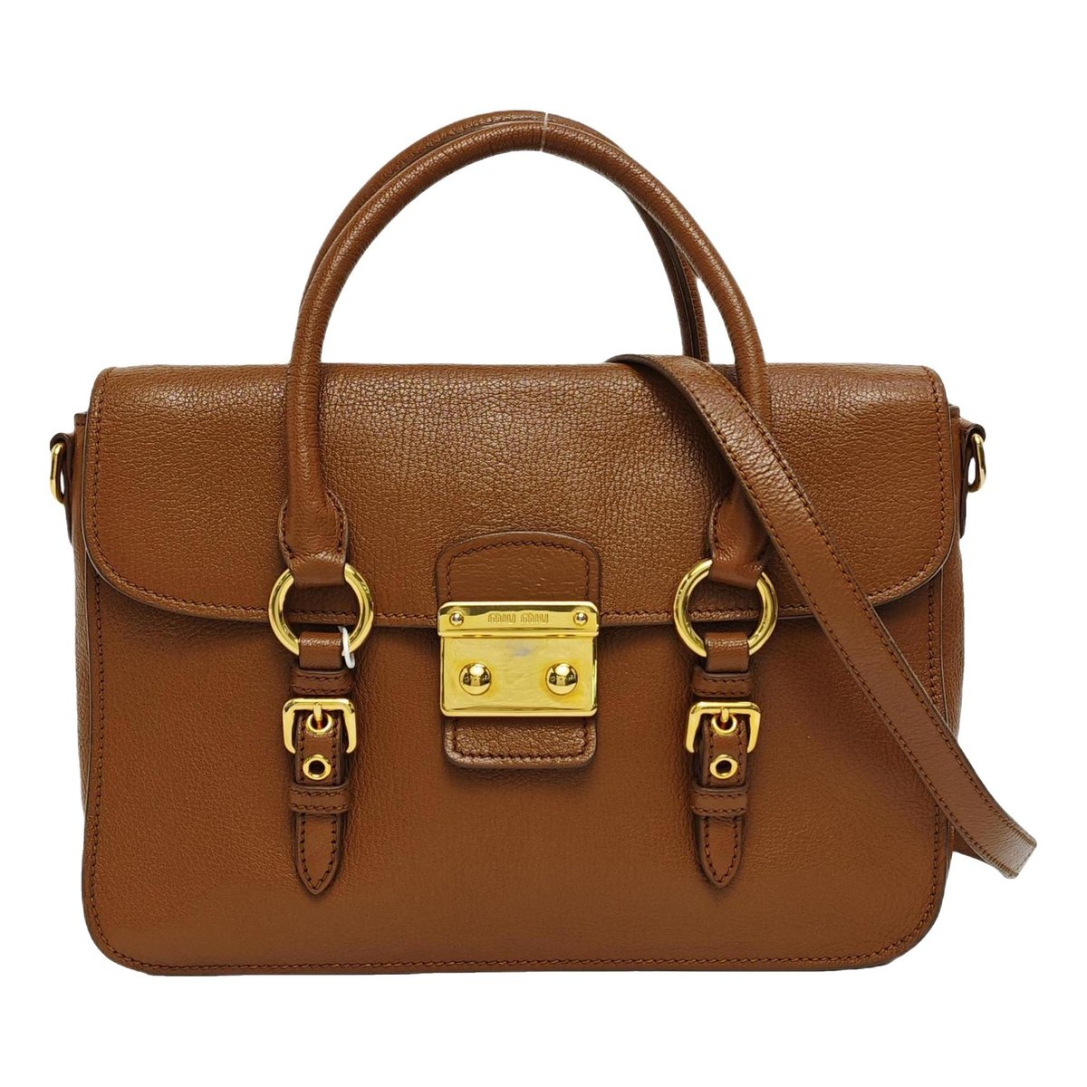 Miu Confidential leather crossbody bag