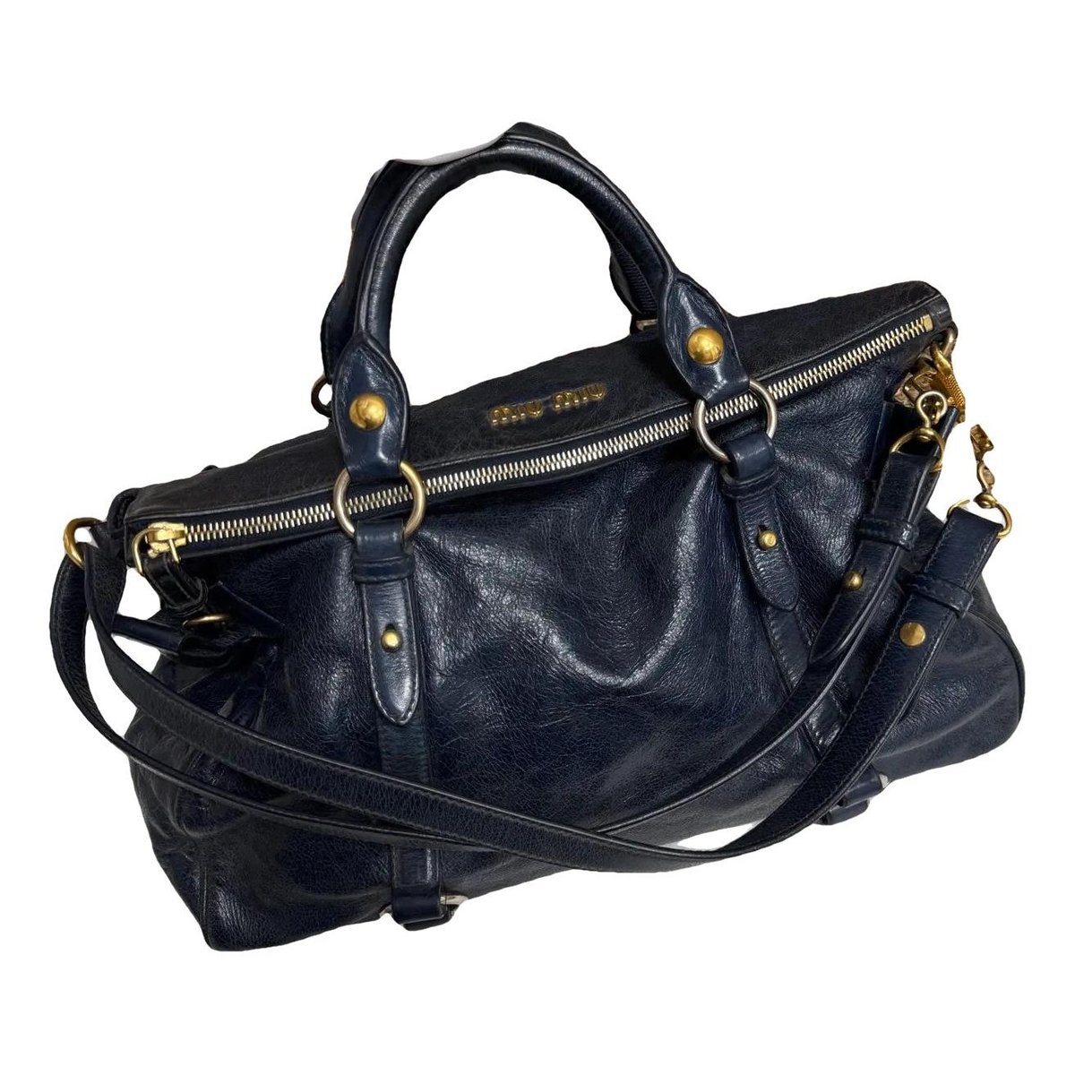 Bow bag leather handbag
