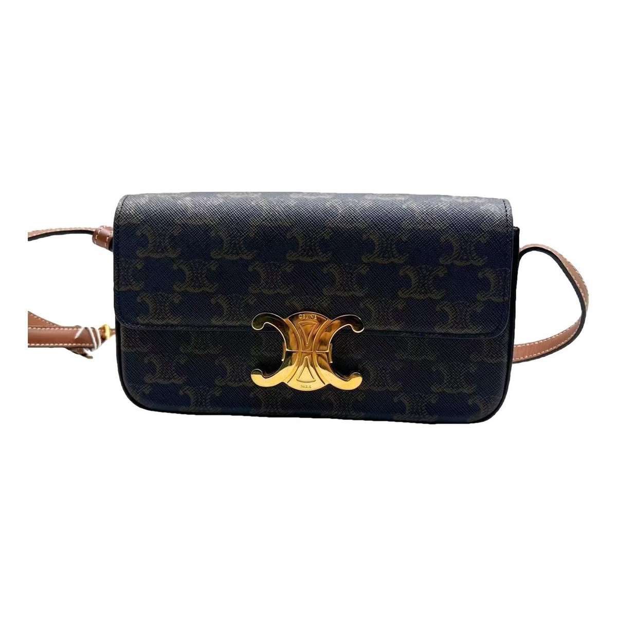 Triomphe Long leather handbag