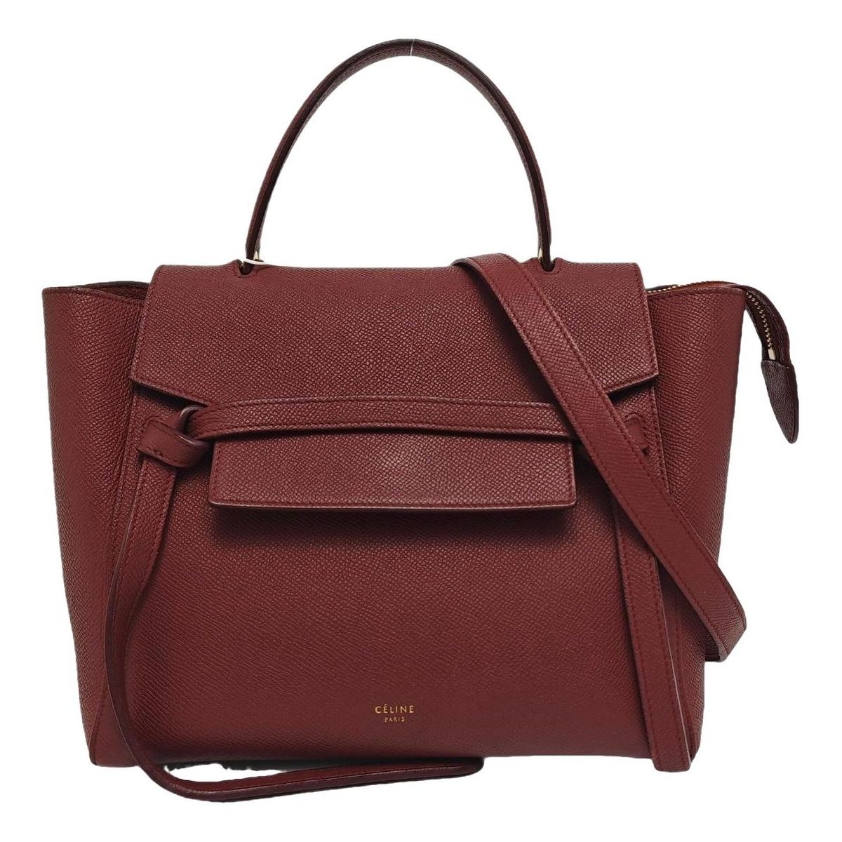 Belt leather handbag