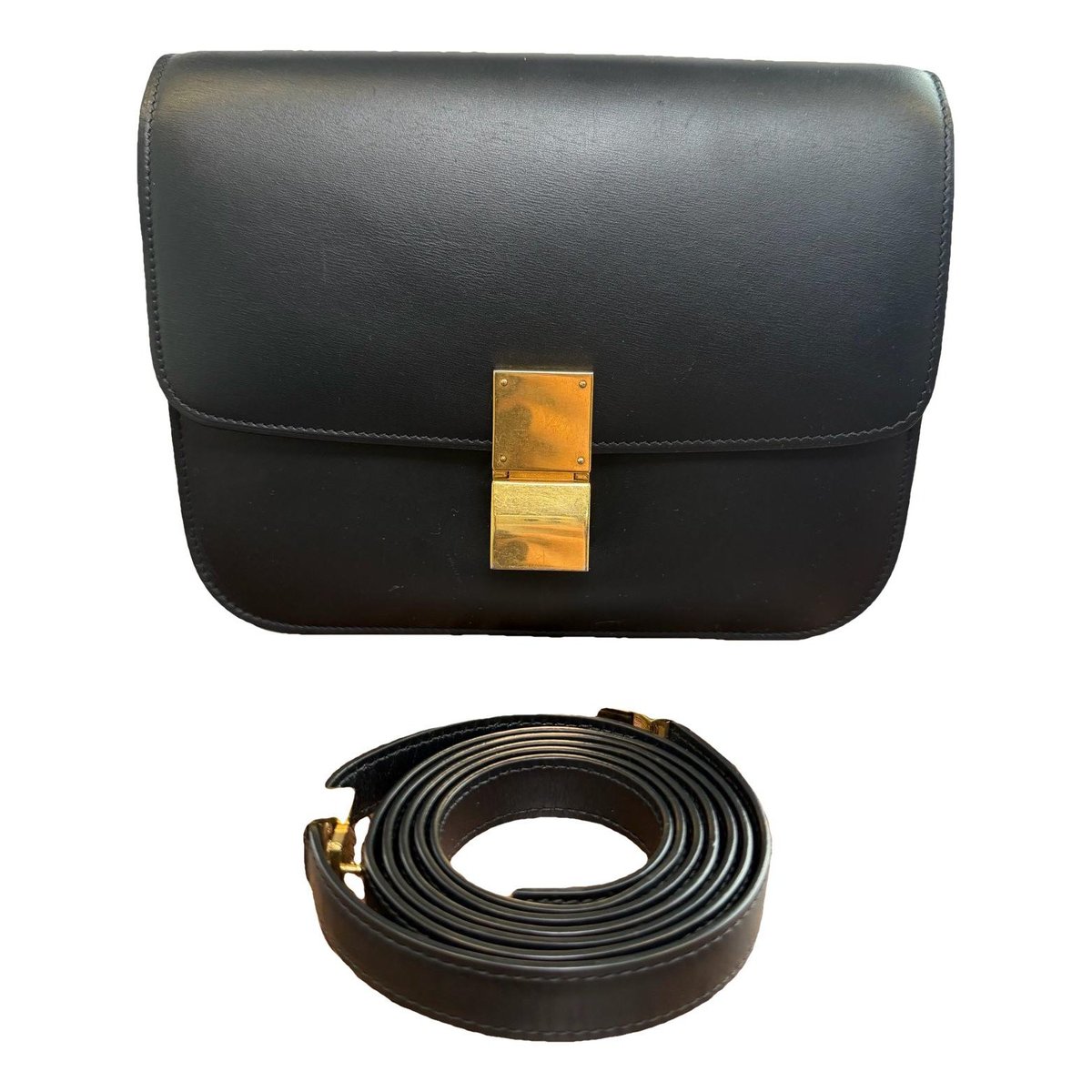 Classic leather crossbody bag