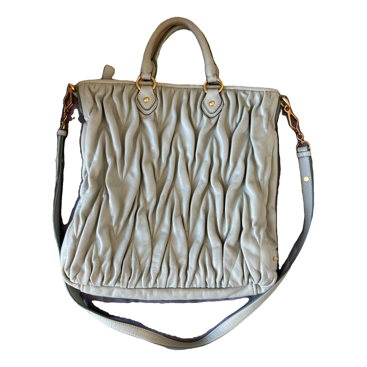 Matelassé leather crossbody bag