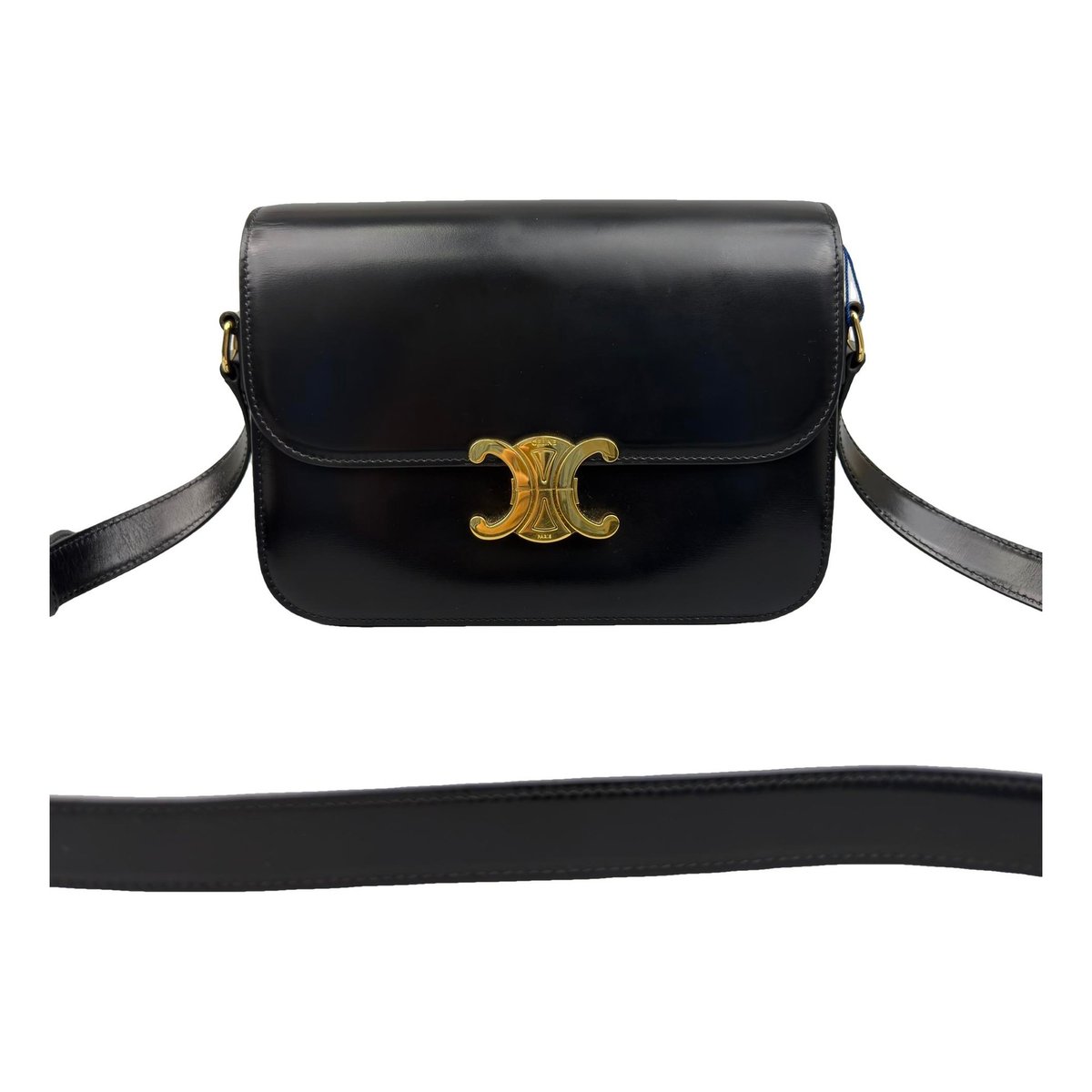 Triomphe leather handbag