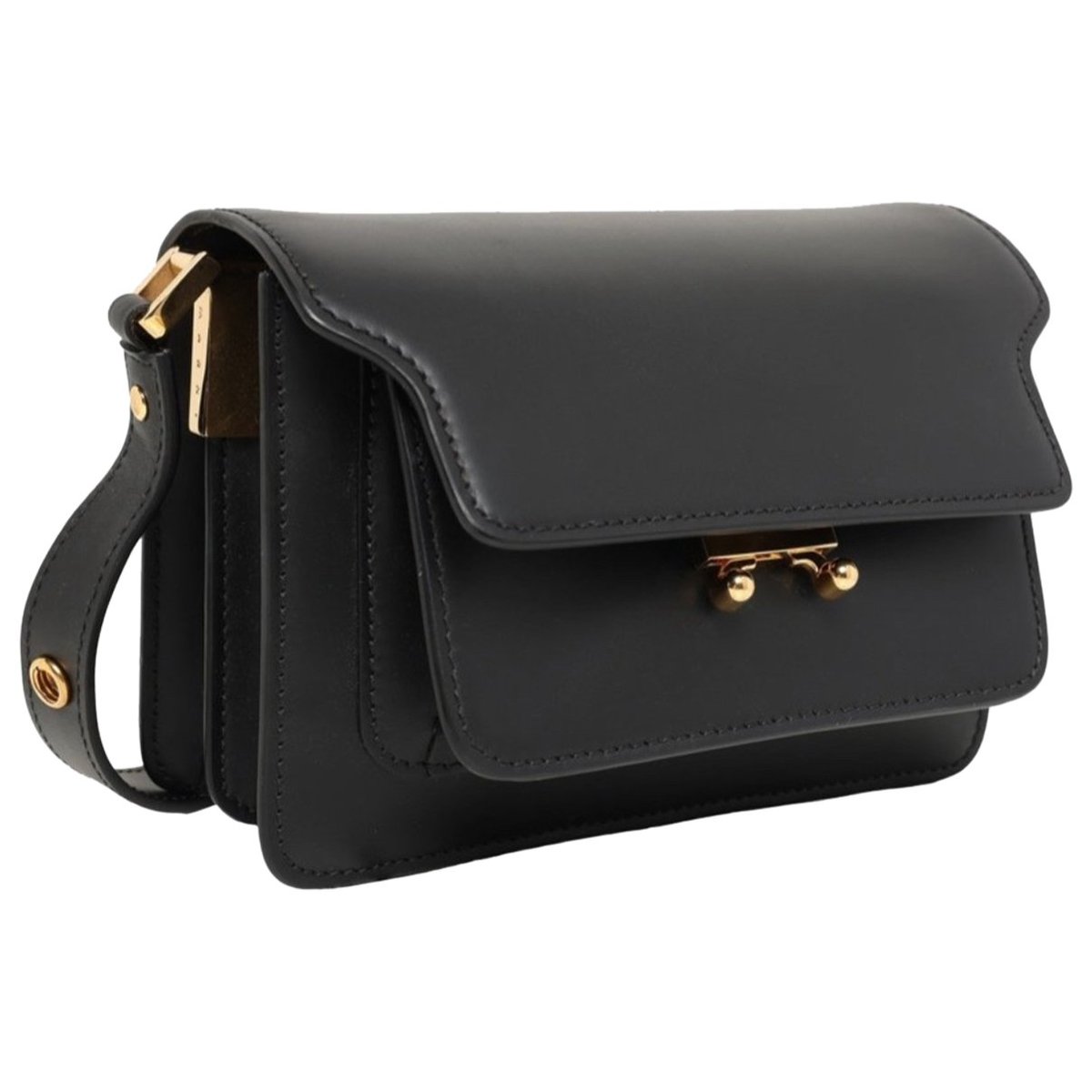Trunk leather handbag