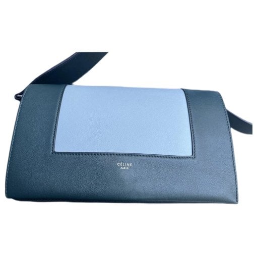 Frame leather handbag
