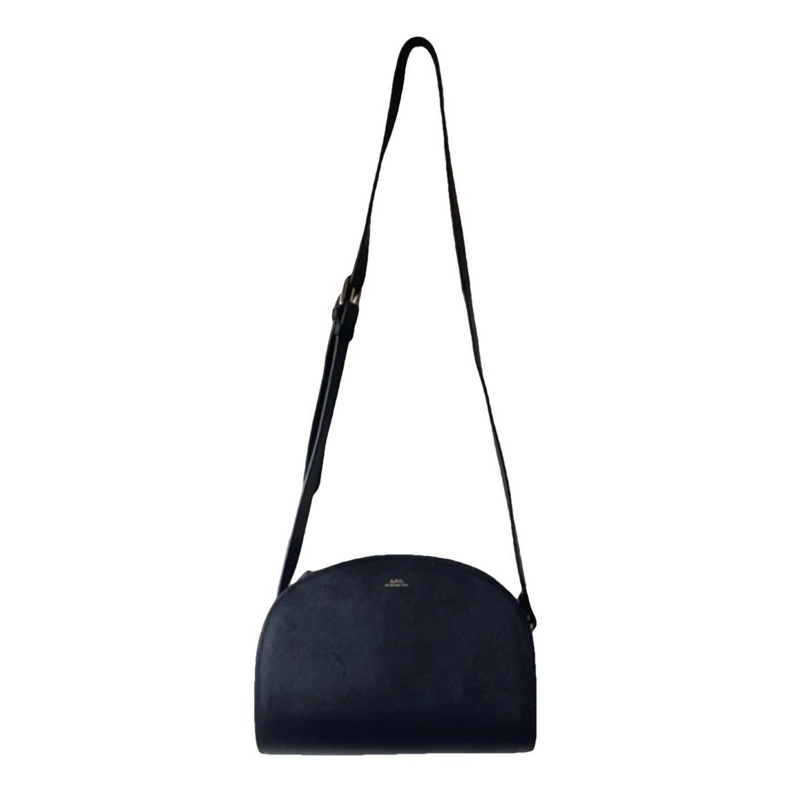 Demi-lune leather crossbody bag