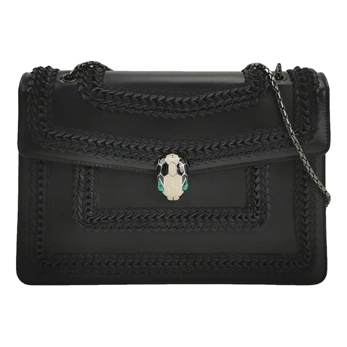 Serpenti leather handbag