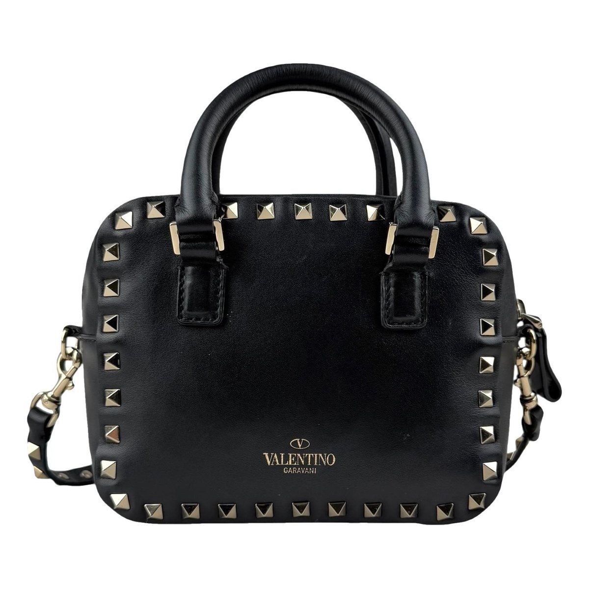 Micro Rockstud leather crossbody bag