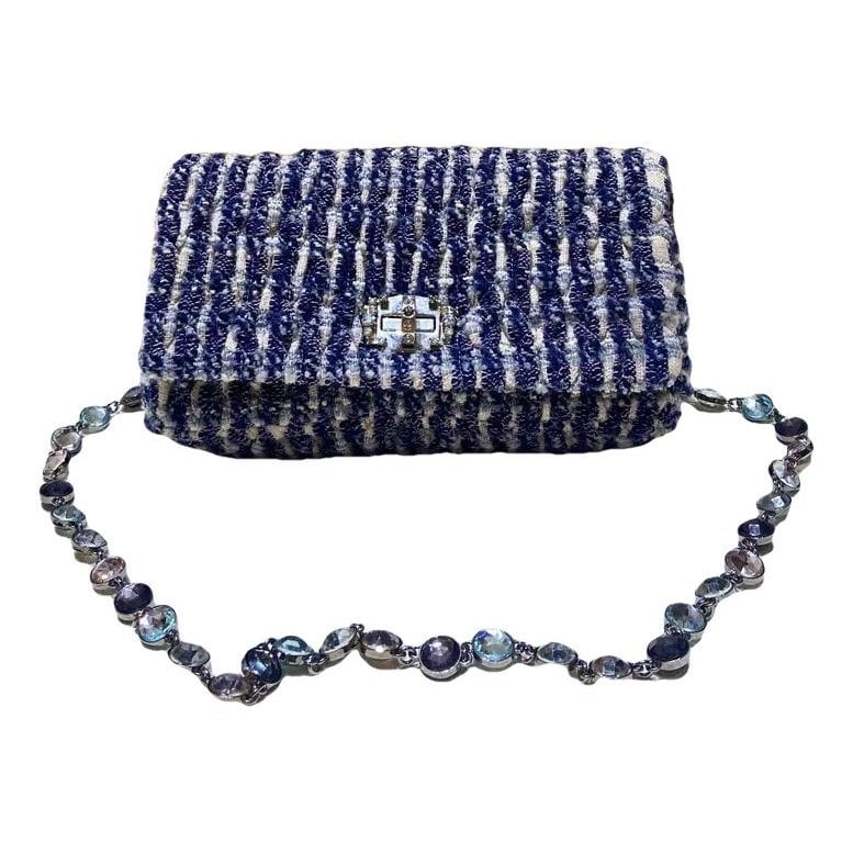 Miu Crystal cloth handbag