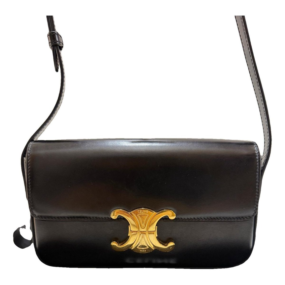 Triomphe Long leather handbag