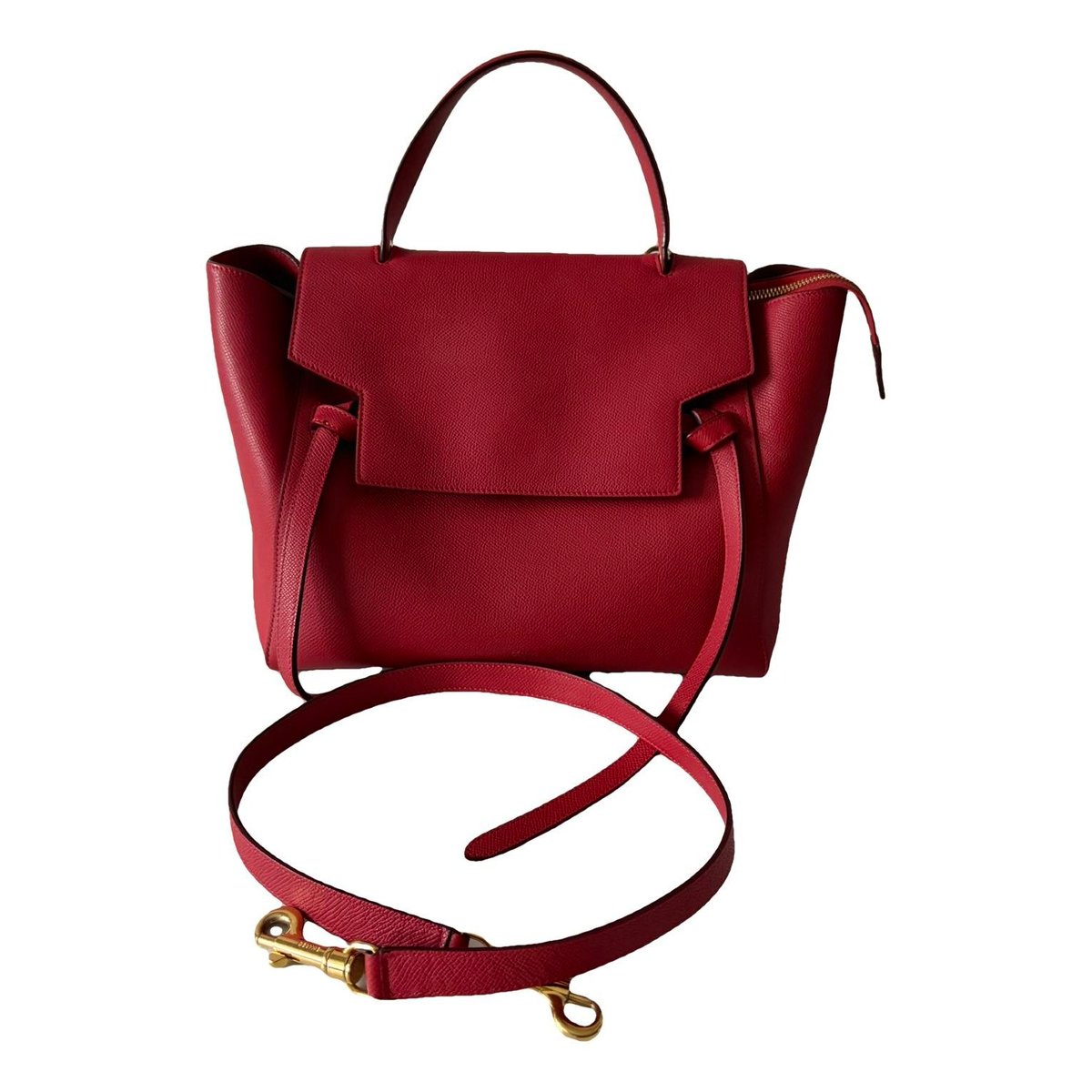 Belt leather handbag