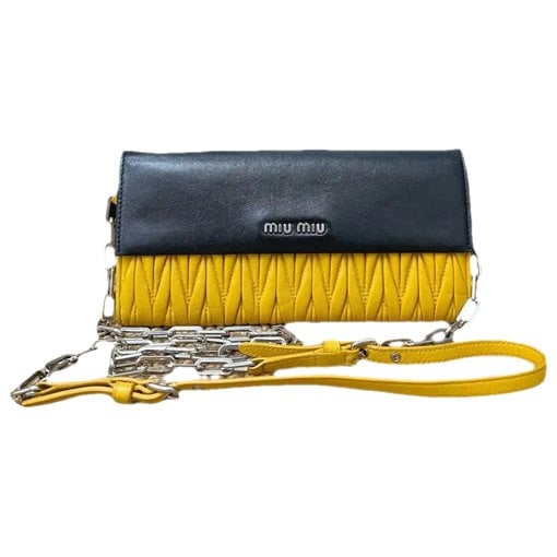 Miu Confidential leather crossbody bag