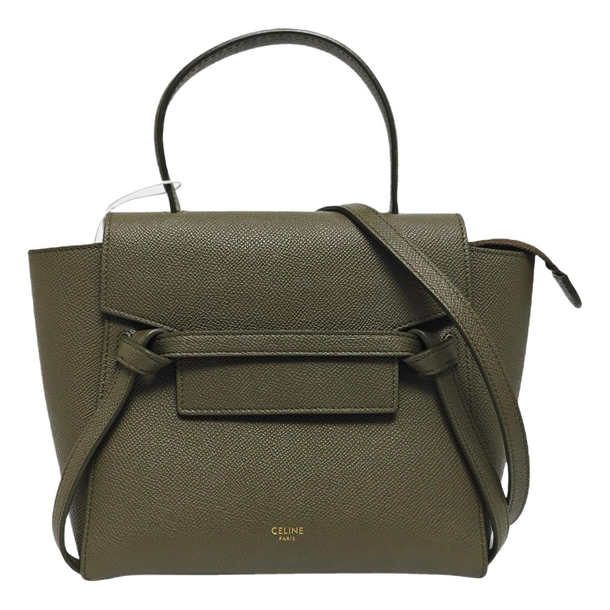Belt leather crossbody bag