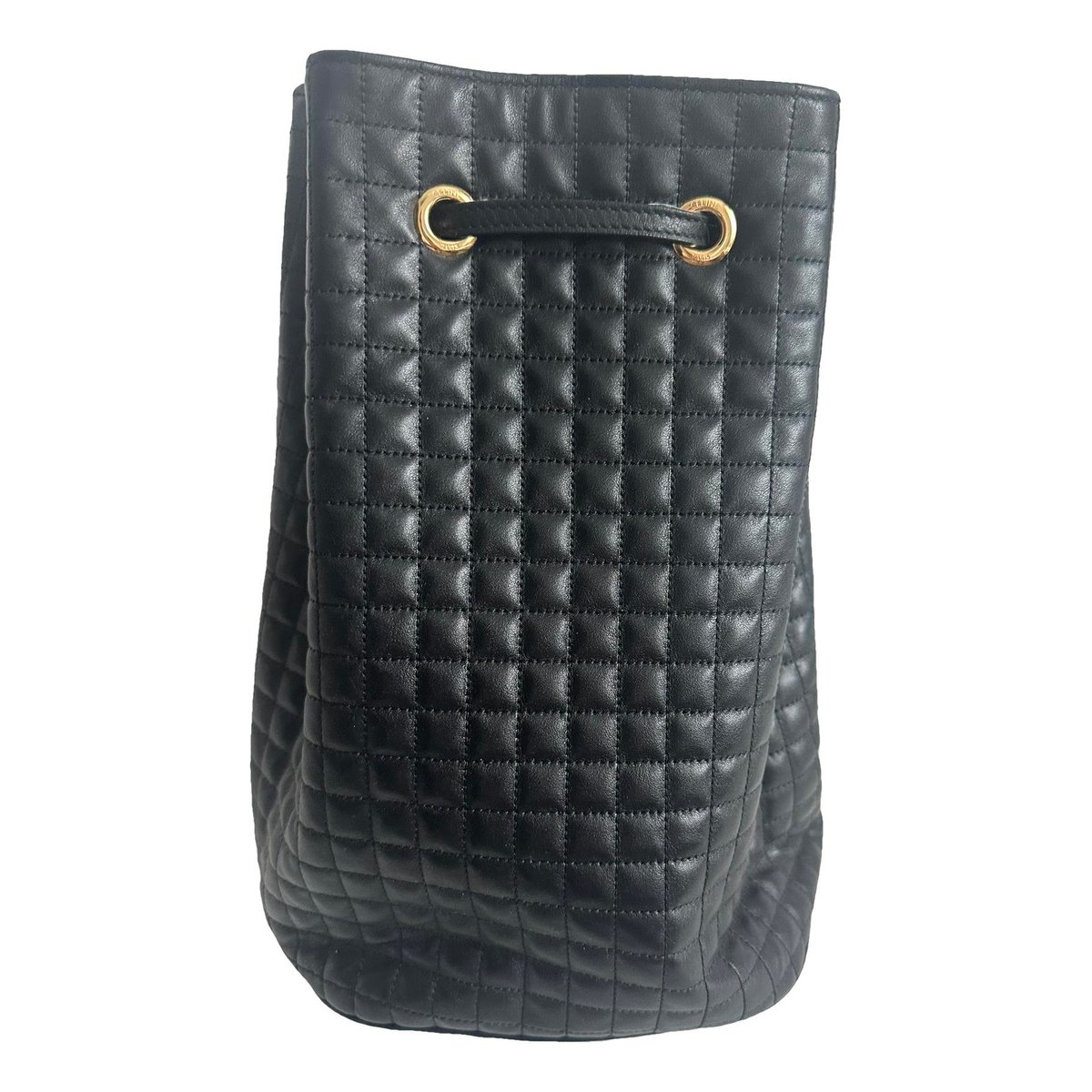 Charm leather backpack