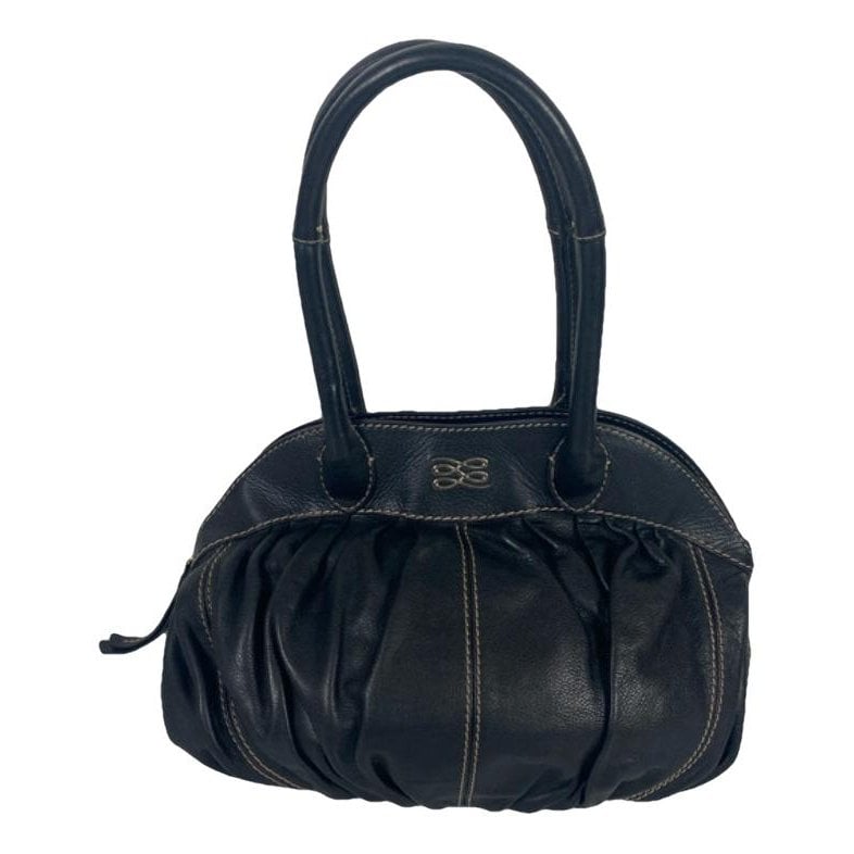 Gousset leather handbag