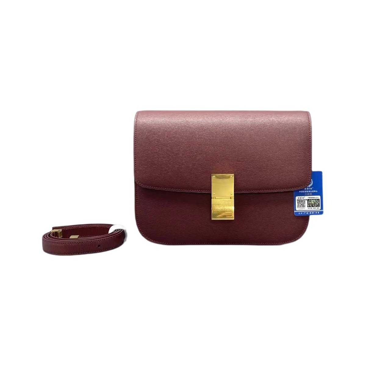 Classic leather crossbody bag