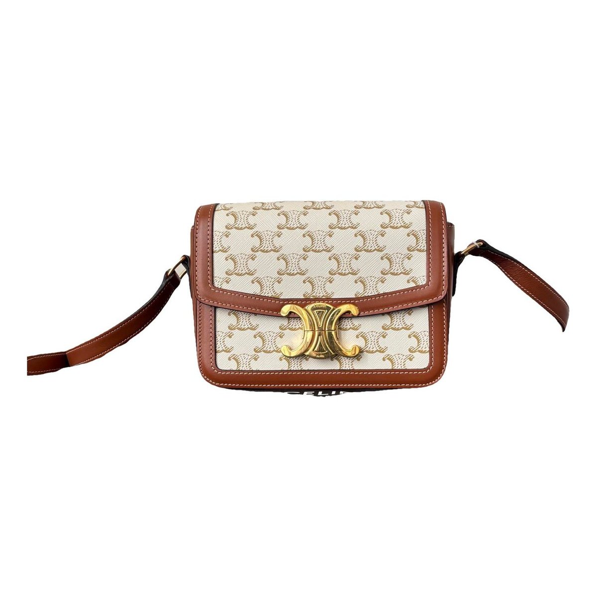 Triomphe leather handbag