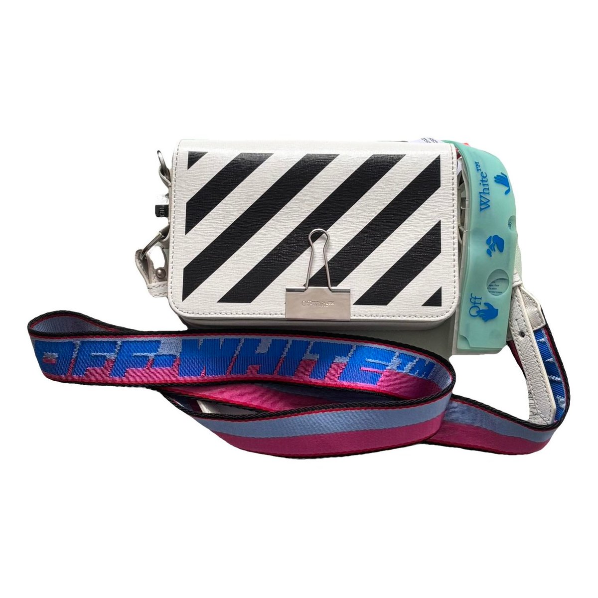 Binder leather crossbody bag