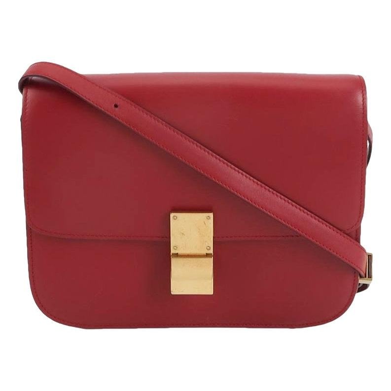 Classic leather crossbody bag