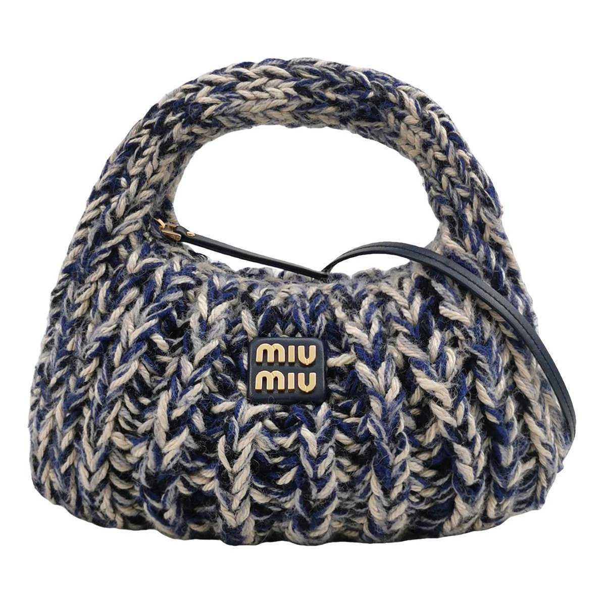 Miu Wander cashmere handbag