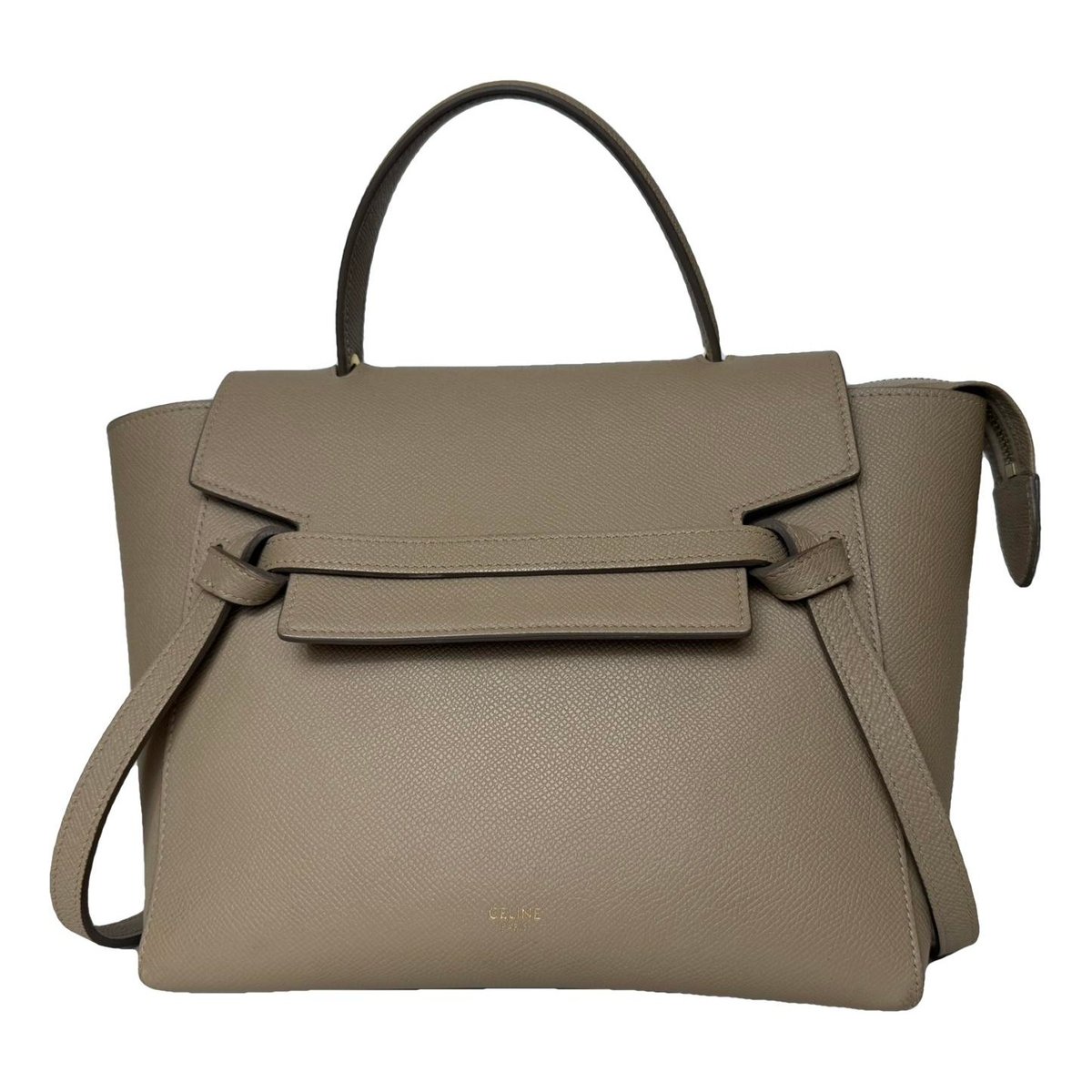 Belt leather handbag