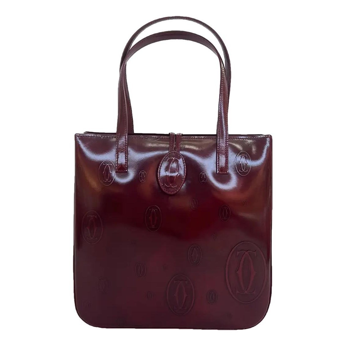Panthère leather handbag