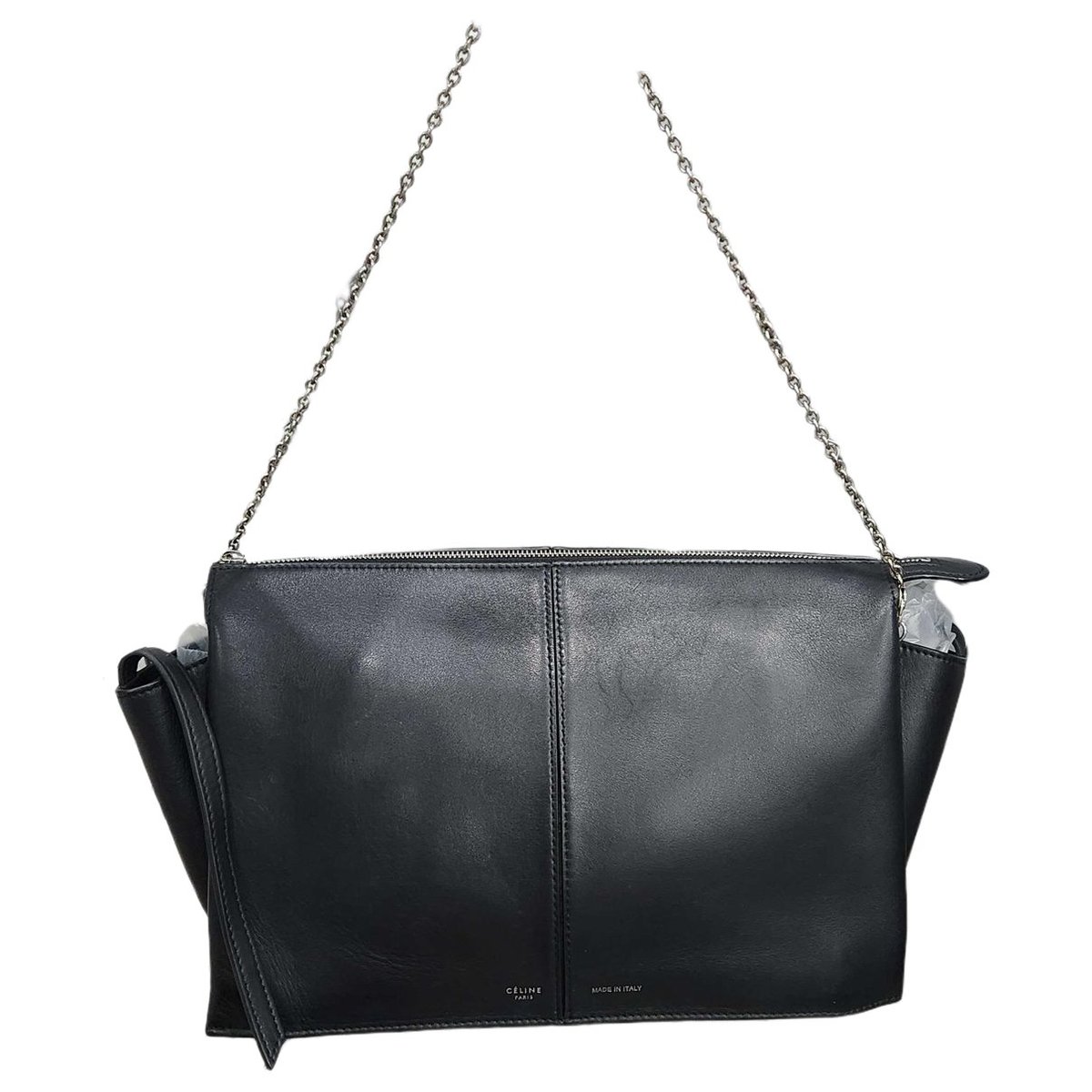 Tri-Fold leather tote