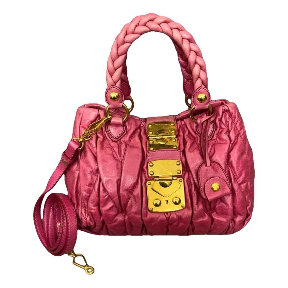 Matelassé leather handbag