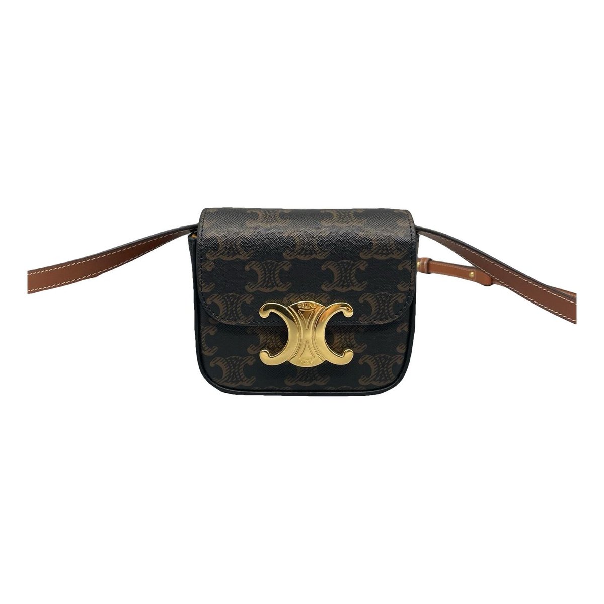 Triomphe leather handbag