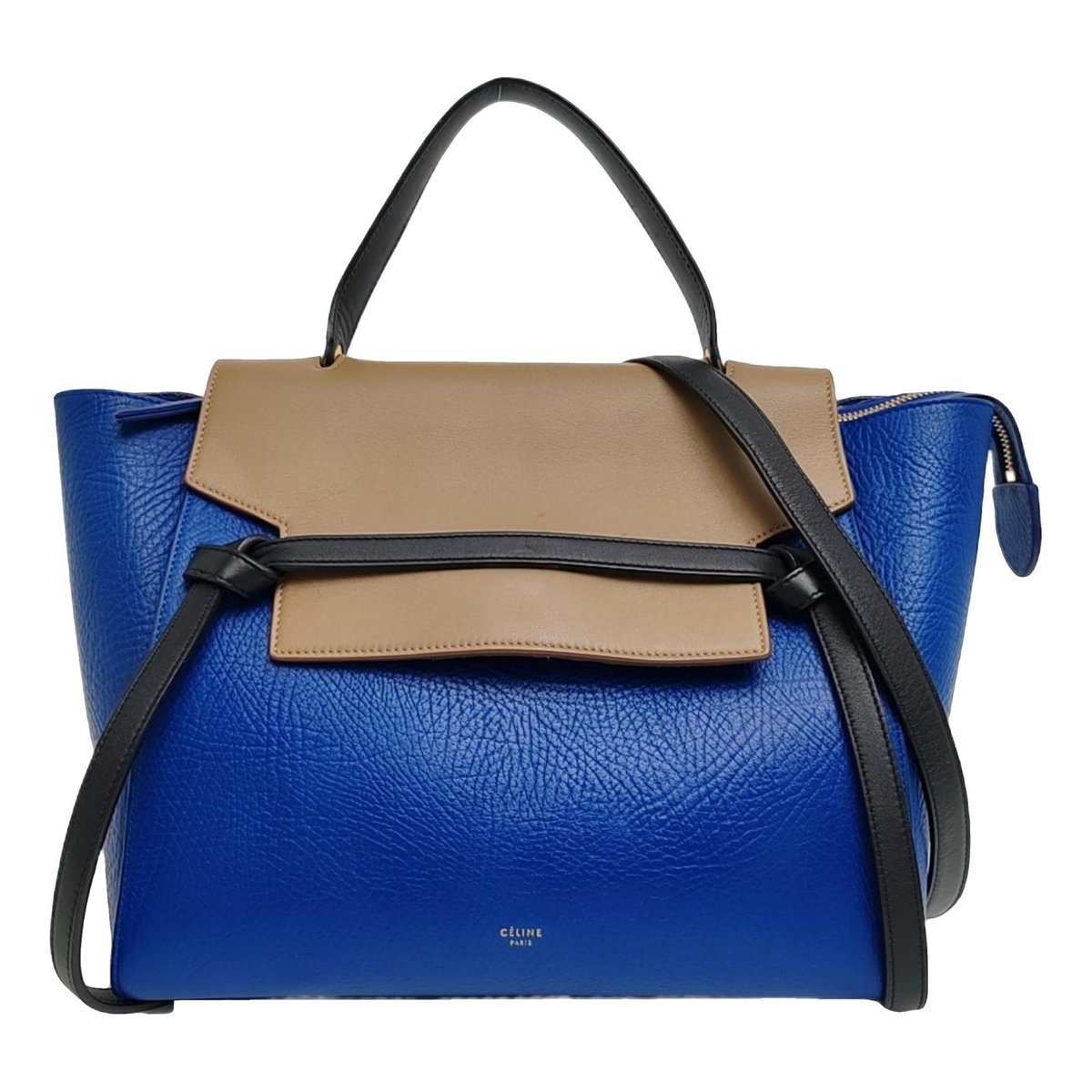 Belt leather handbag
