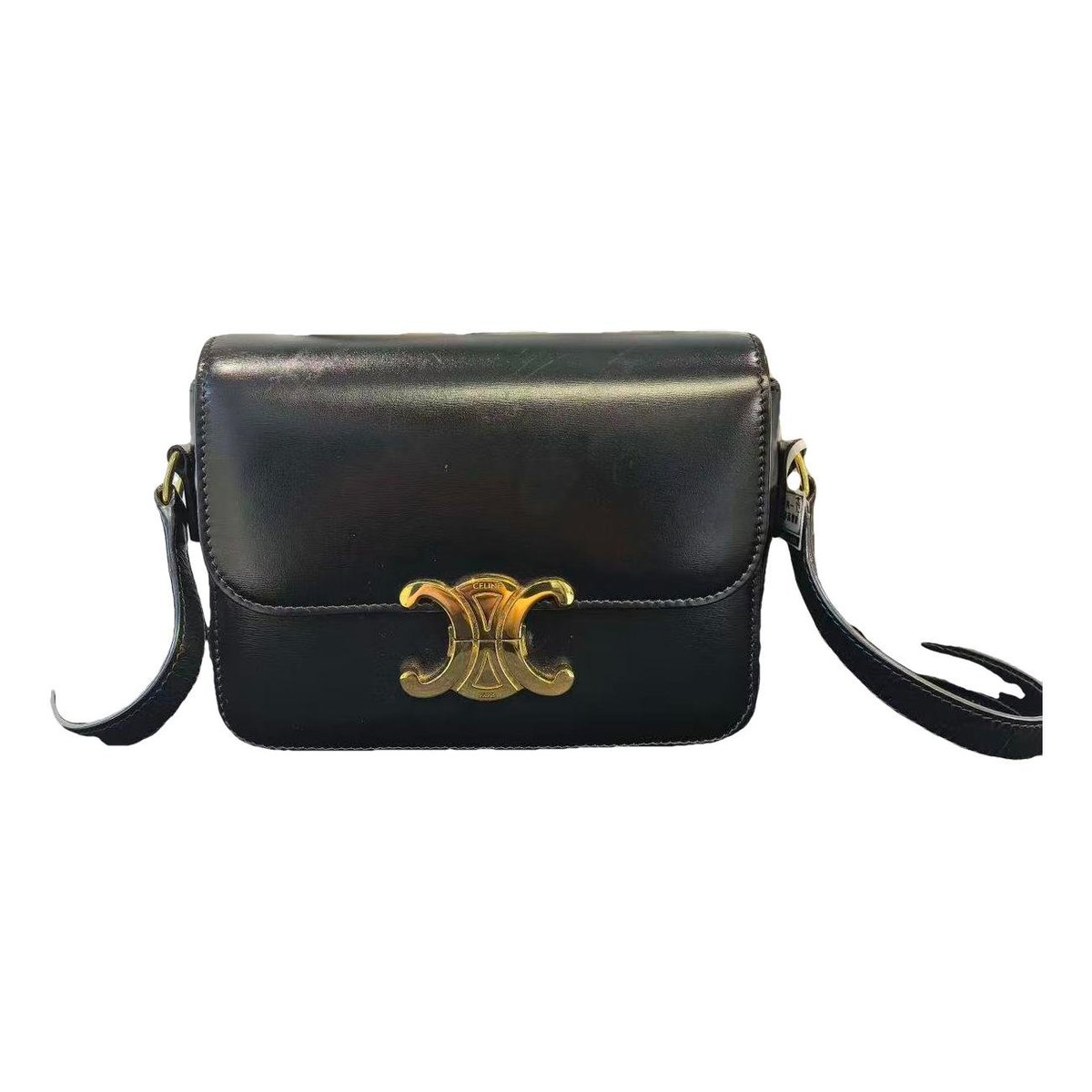 Triomphe leather handbag