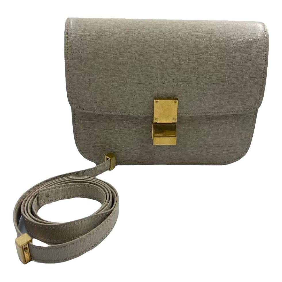 Classic leather crossbody bag