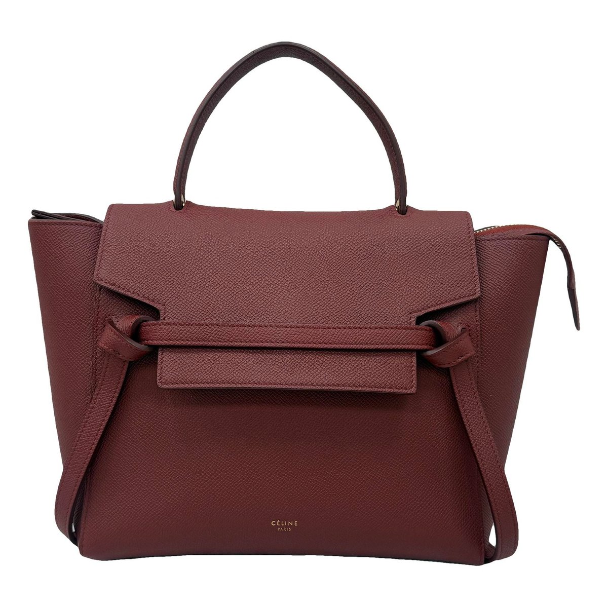 Belt leather handbag