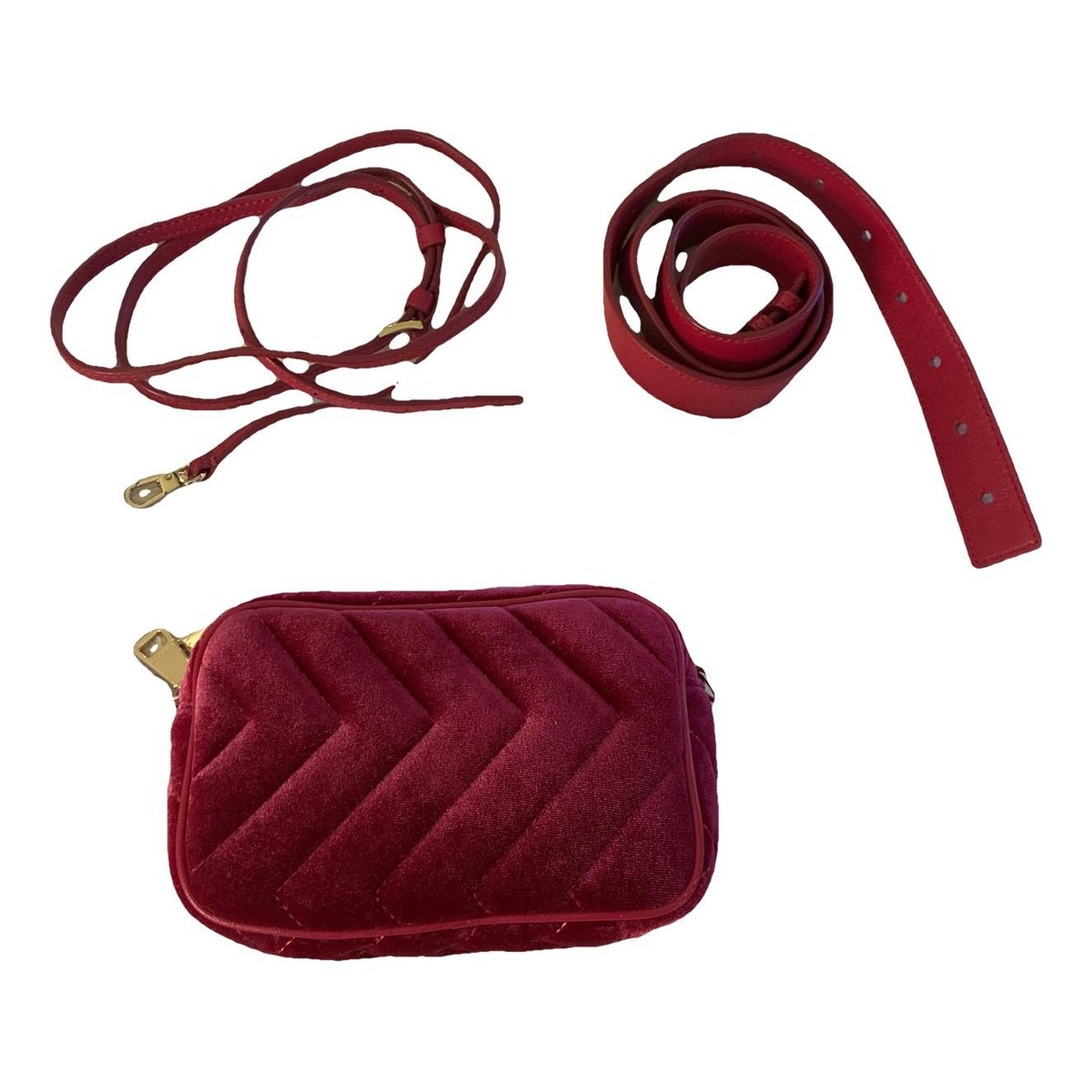 Velvet clutch bag