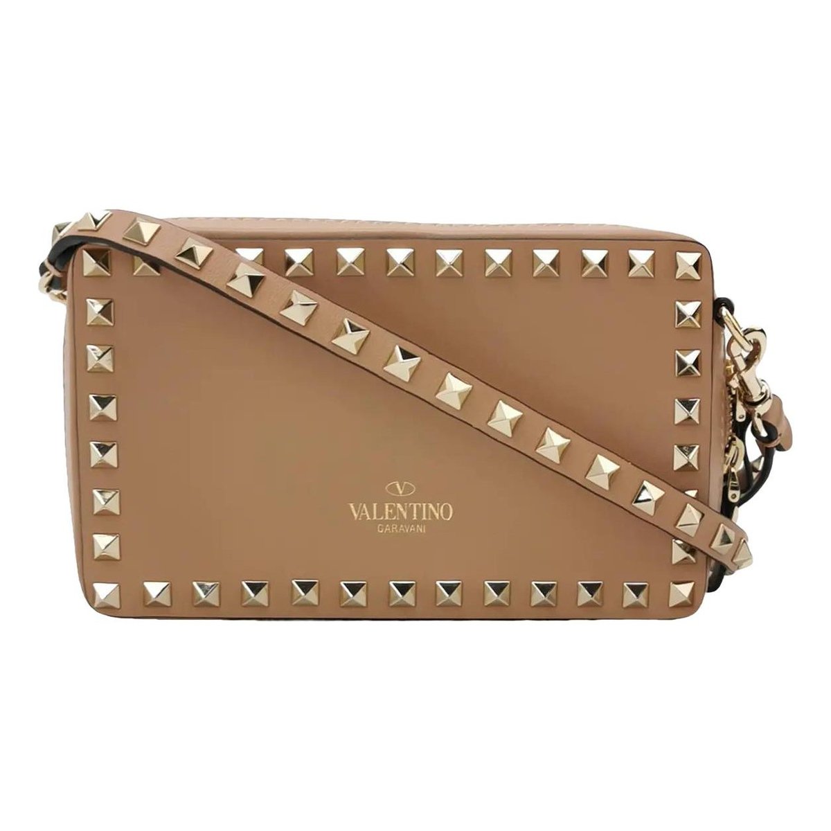 Rockstud leather handbag