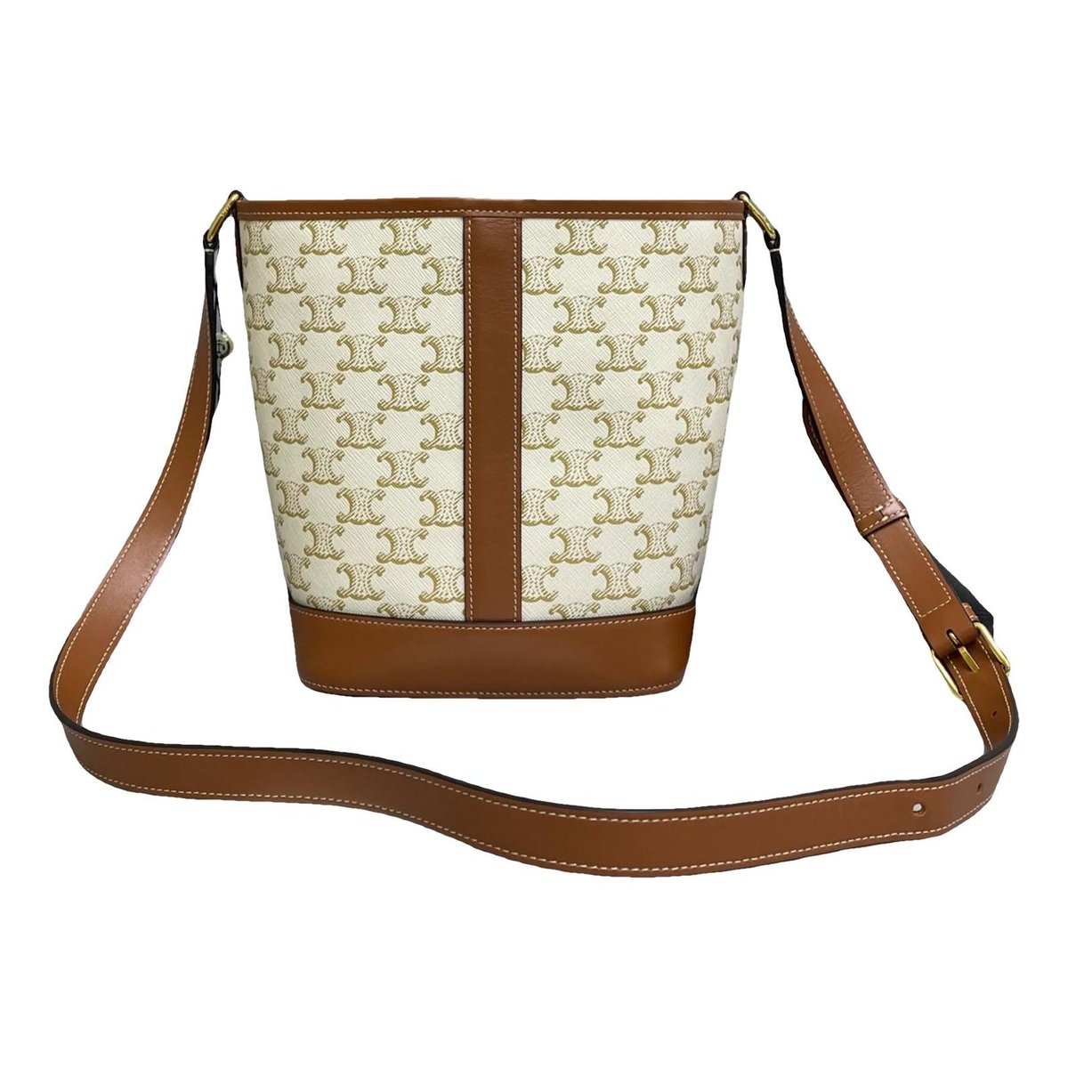 Triomphe vinyl crossbody bag