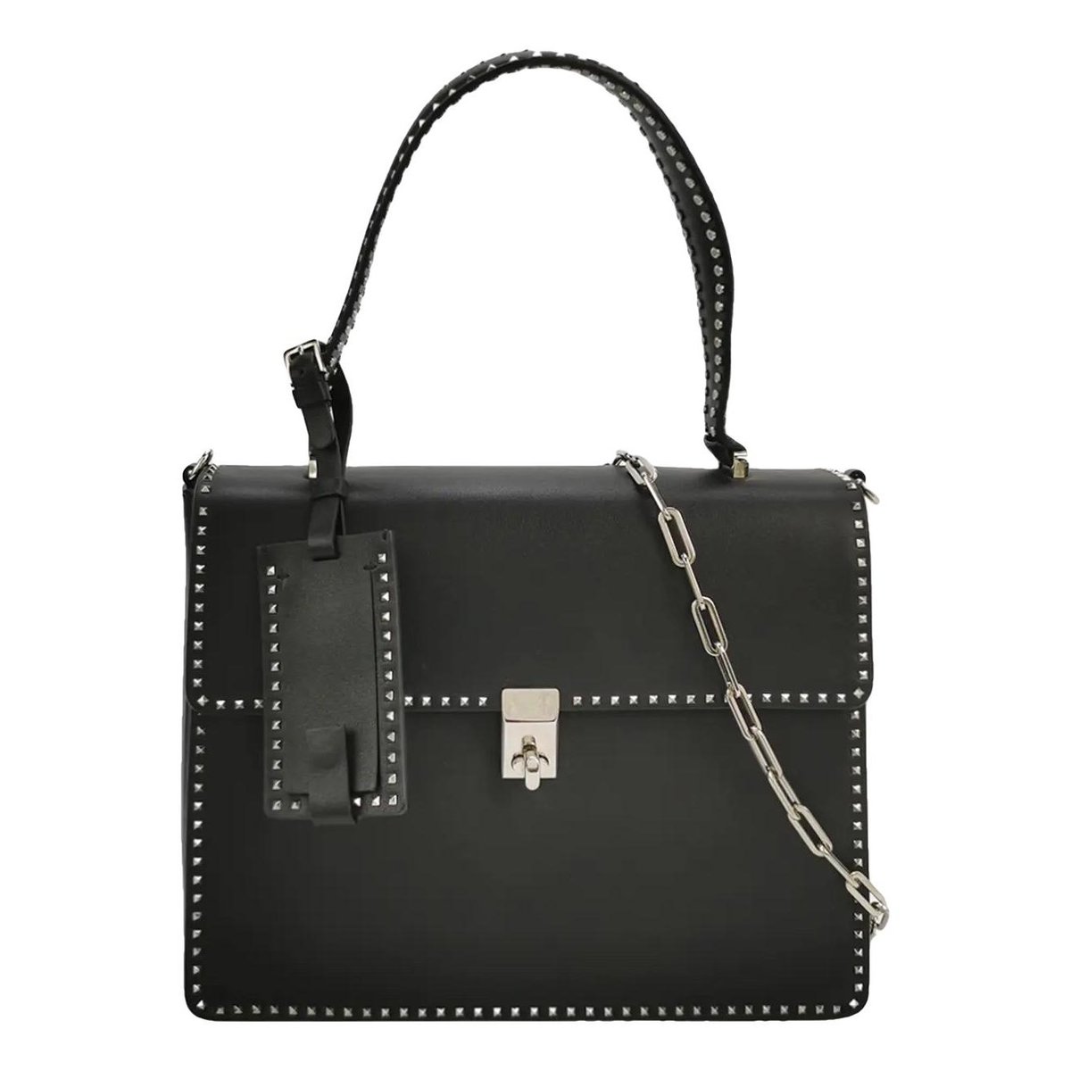 Rockstud leather crossbody bag