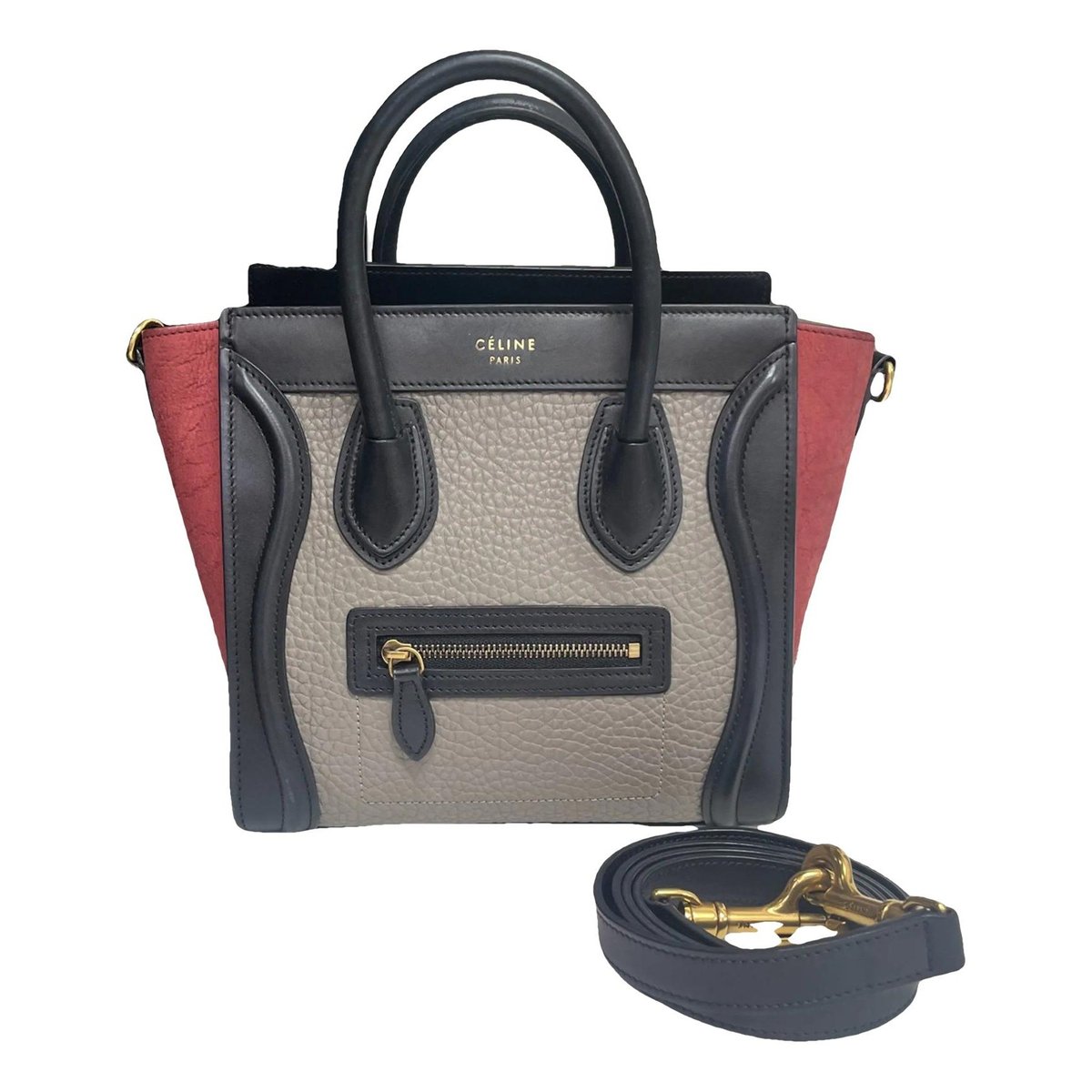 Luggage leather crossbody bag