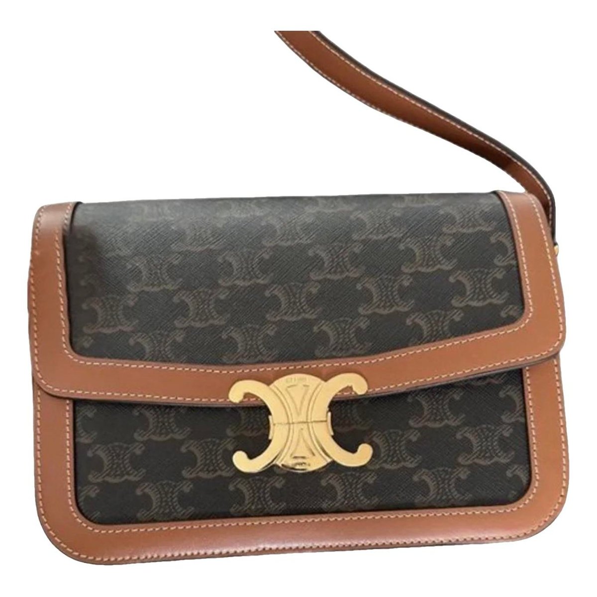 Triomphe leather handbag
