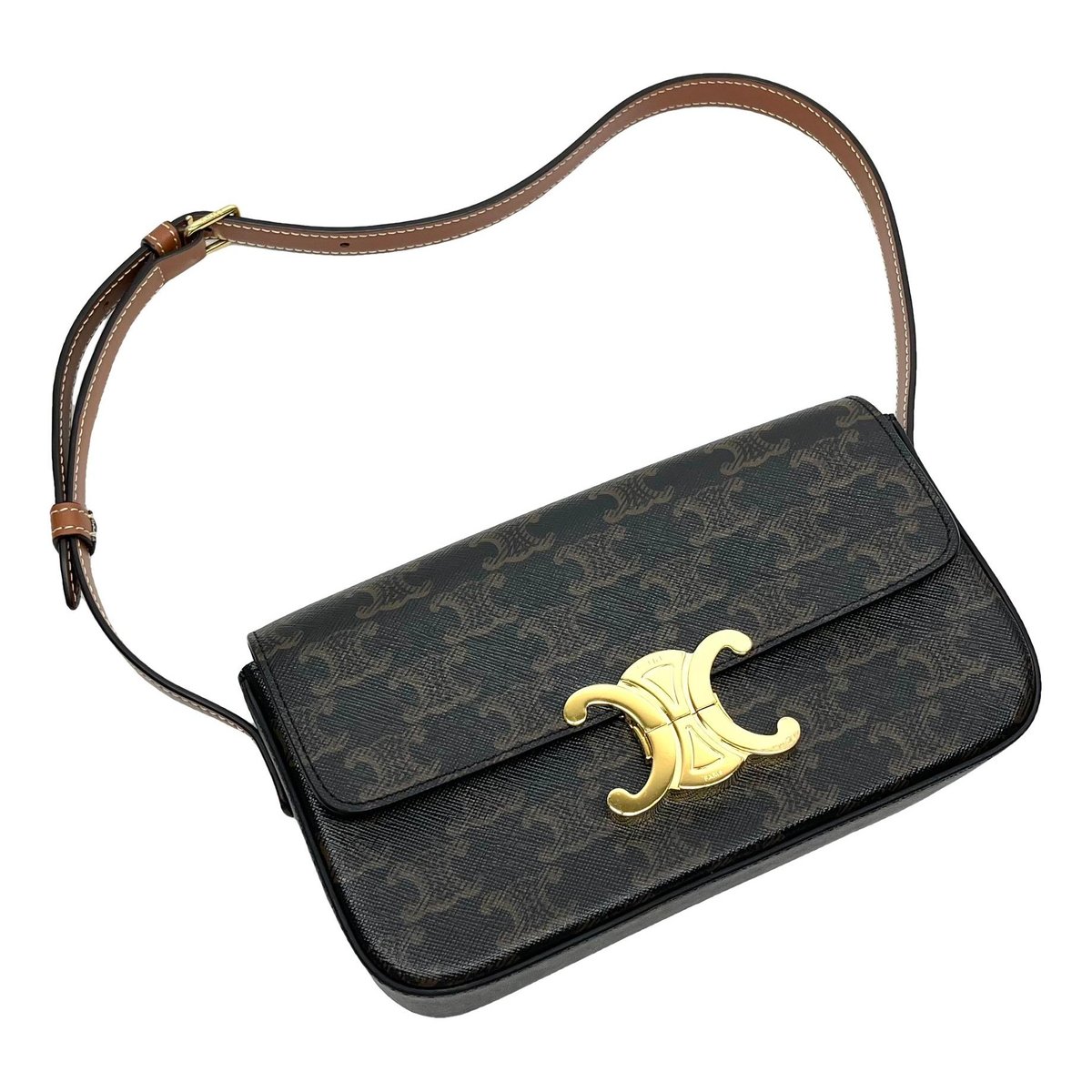 Triomphe Long leather handbag