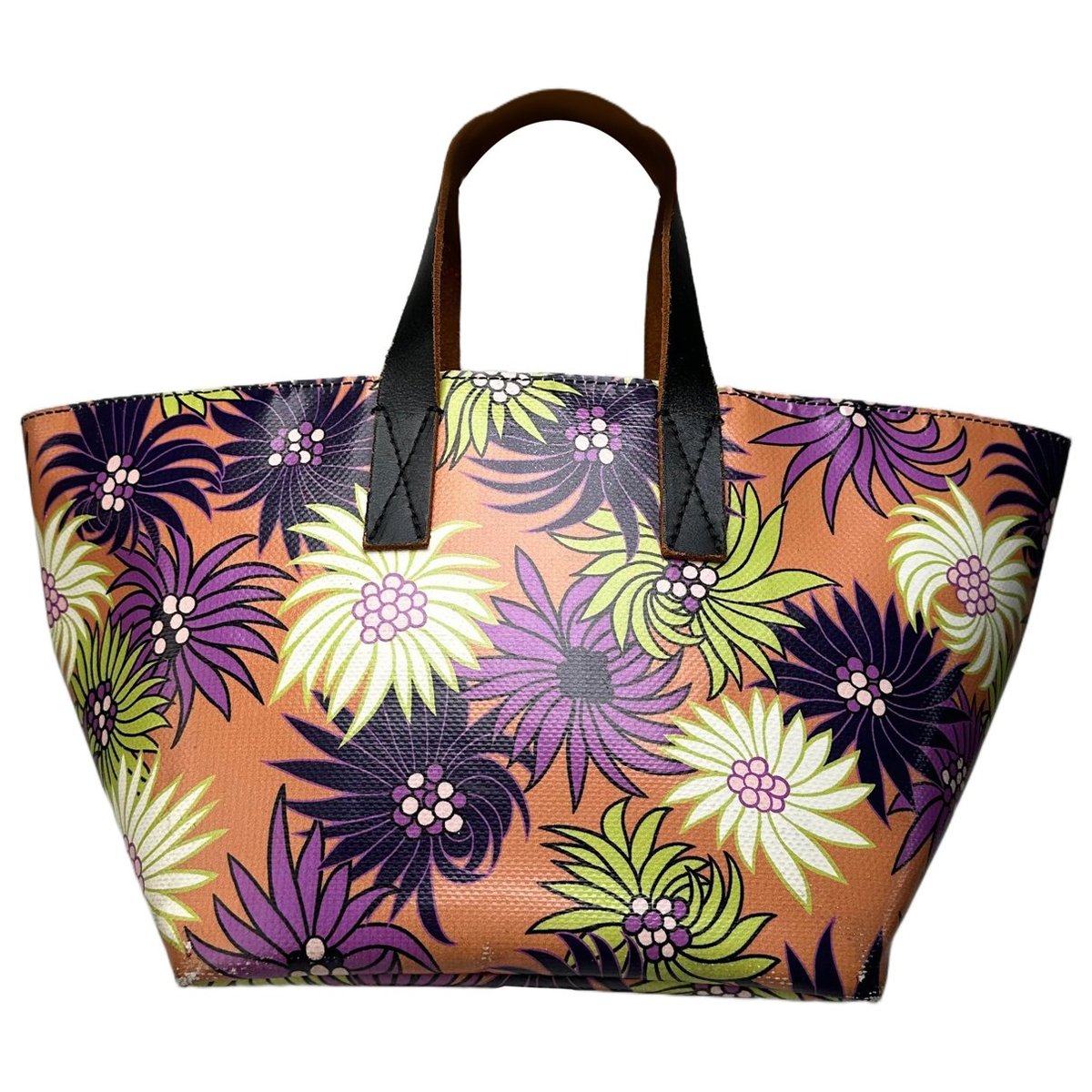 Trunk vegan leather tote