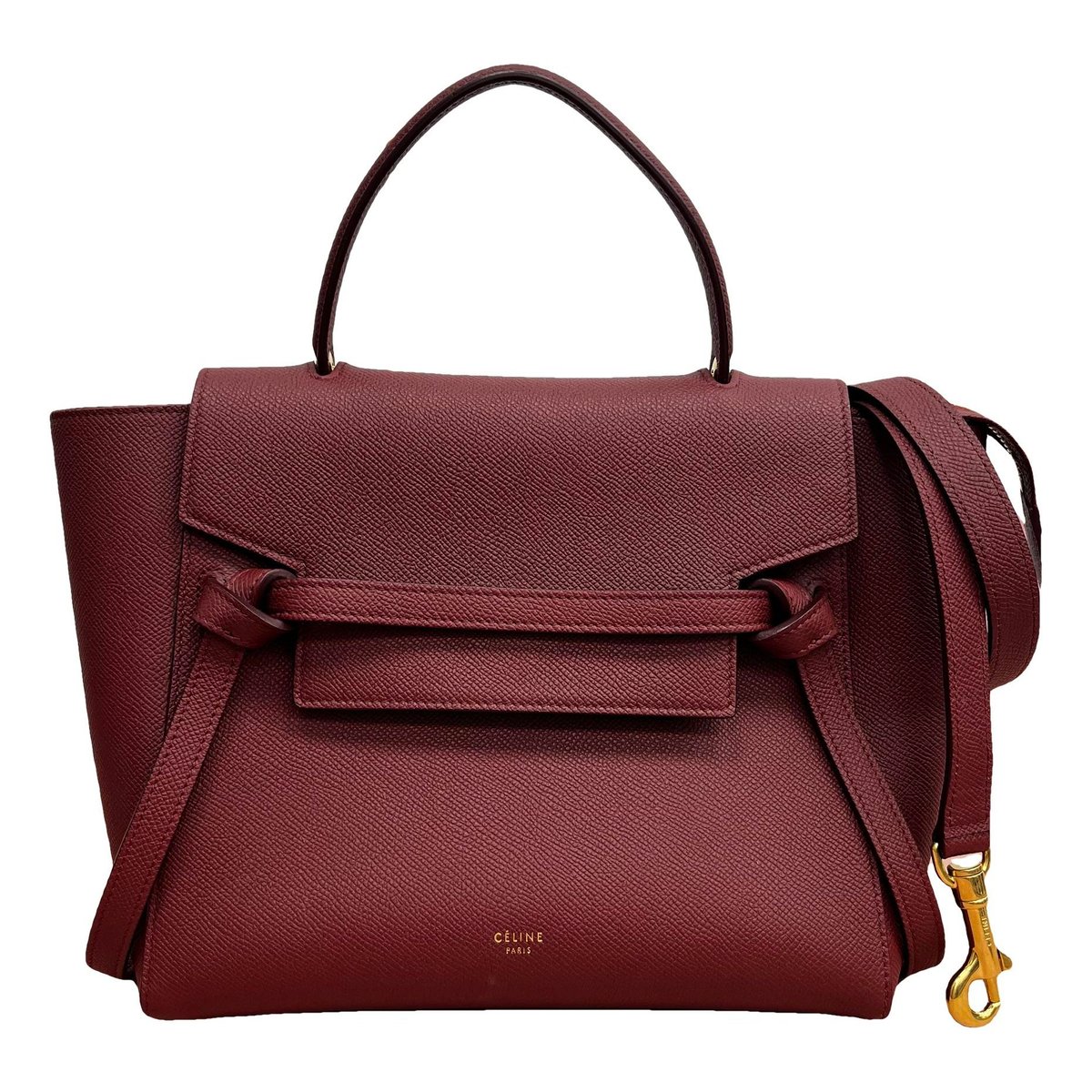 Belt leather handbag